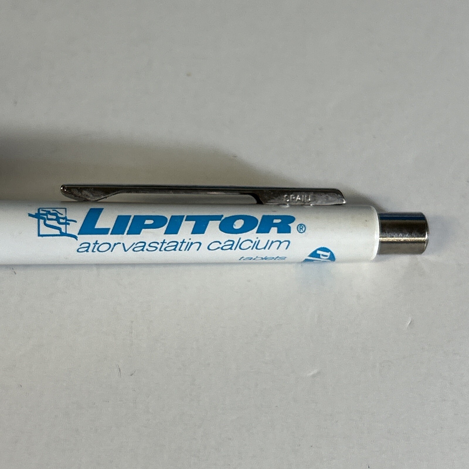 DRUG REP PEN PFIZER LIPITOR (WHITE/LIGHT BLUE DESIGN) VERY GOOD-GREAT CONDITION!