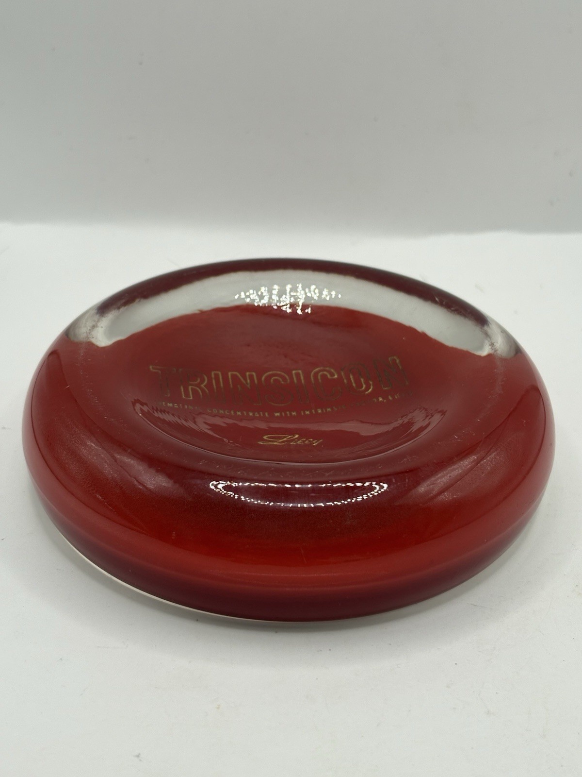 Vintage Trinsicon Red Blood Cell Glass Paperweight Medical Promo Oddity