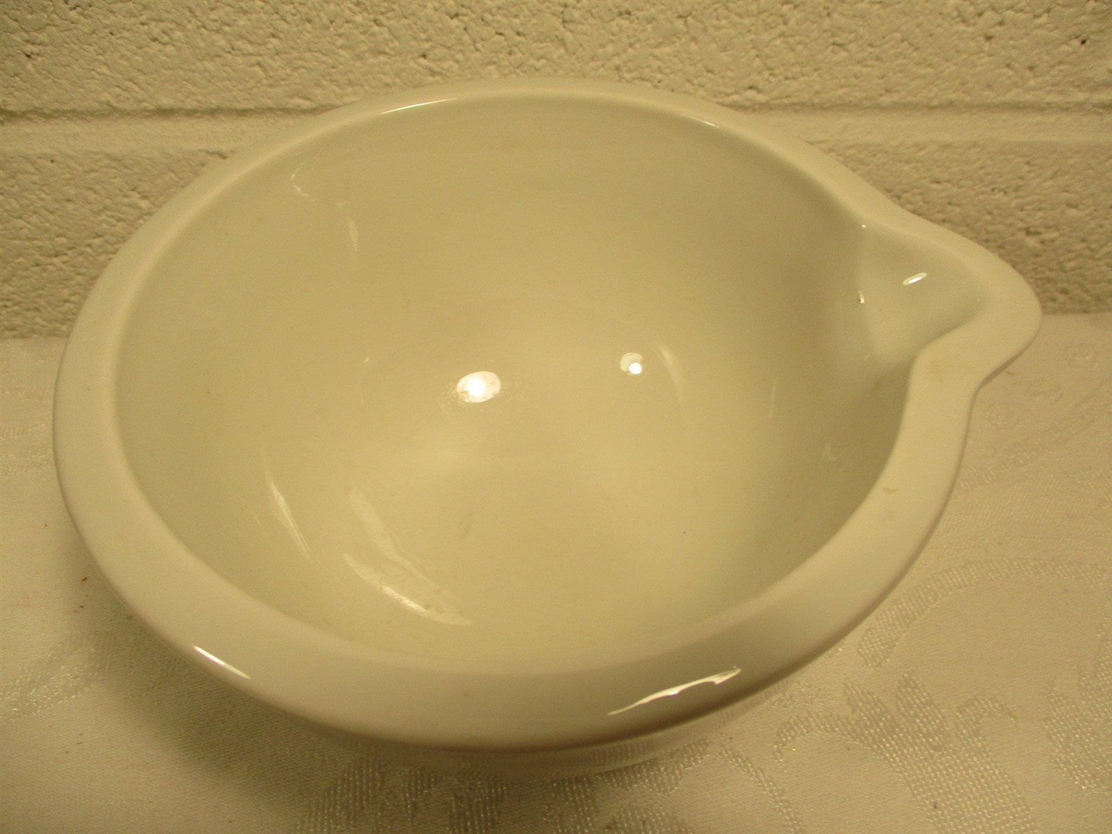 PILLIVUYT FRANCE HEAVY WHITE MORTAR & PESTLE APOTHECARY PHARMACUTICAL