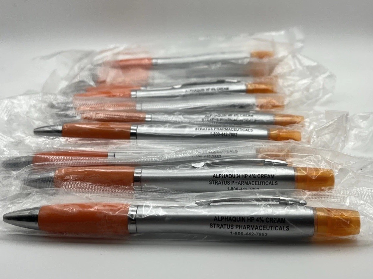 Lot of 11 Pharma Drug Rep Promo Pens Alphaquin HP Stratus Medical Sealed