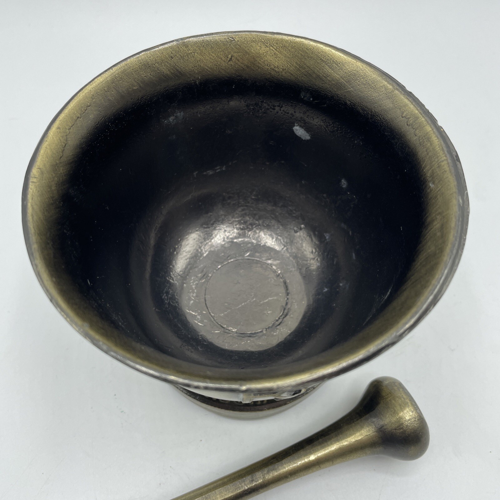 VTG Mortar & Pestle Lot of 5 Decorative Brass Apothecary Pharmacy Pill Grinder