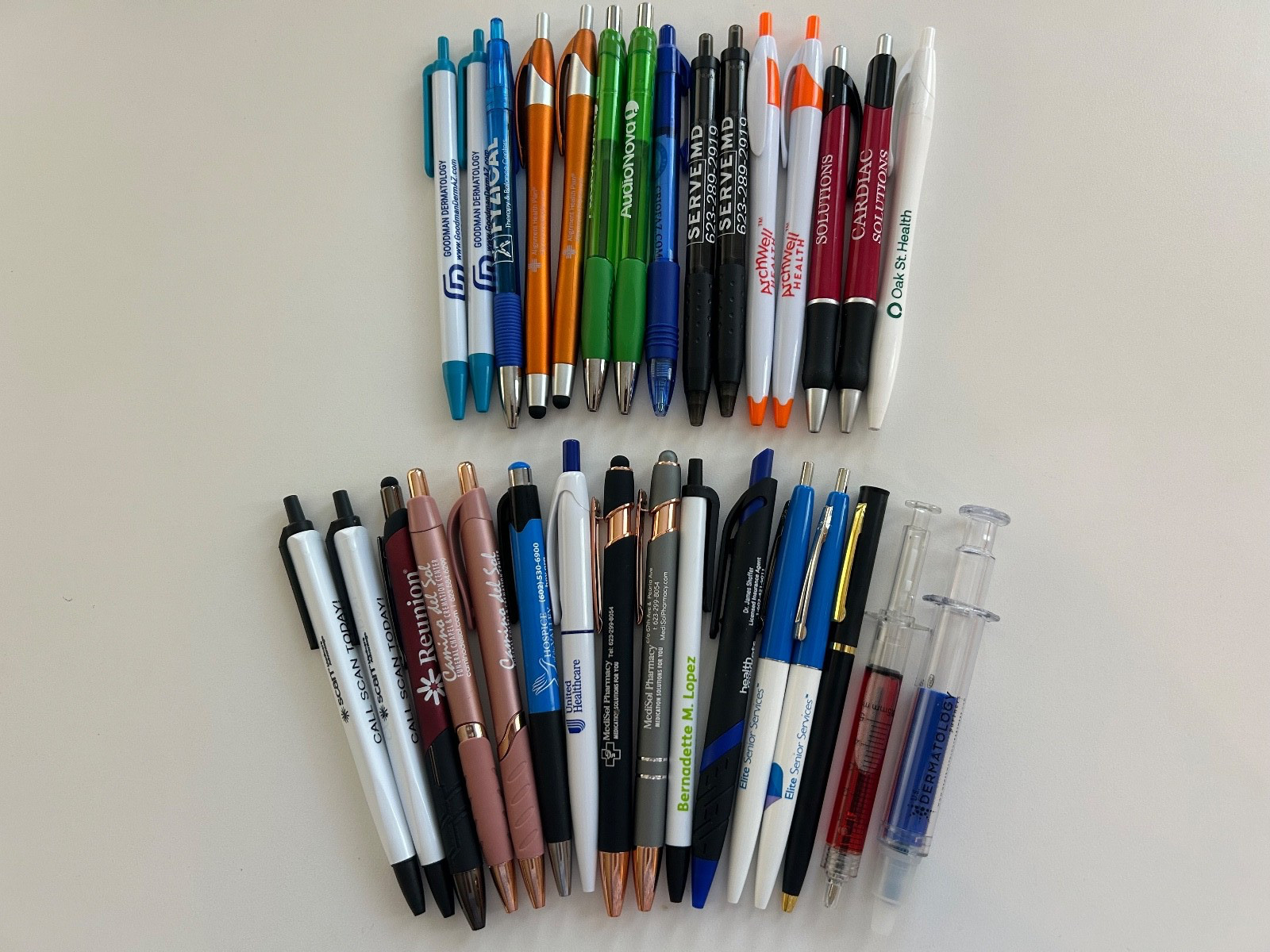31 Lot Promo PENS Healthcare, Medical Services, Aging,Senior Living, Humana, UNH