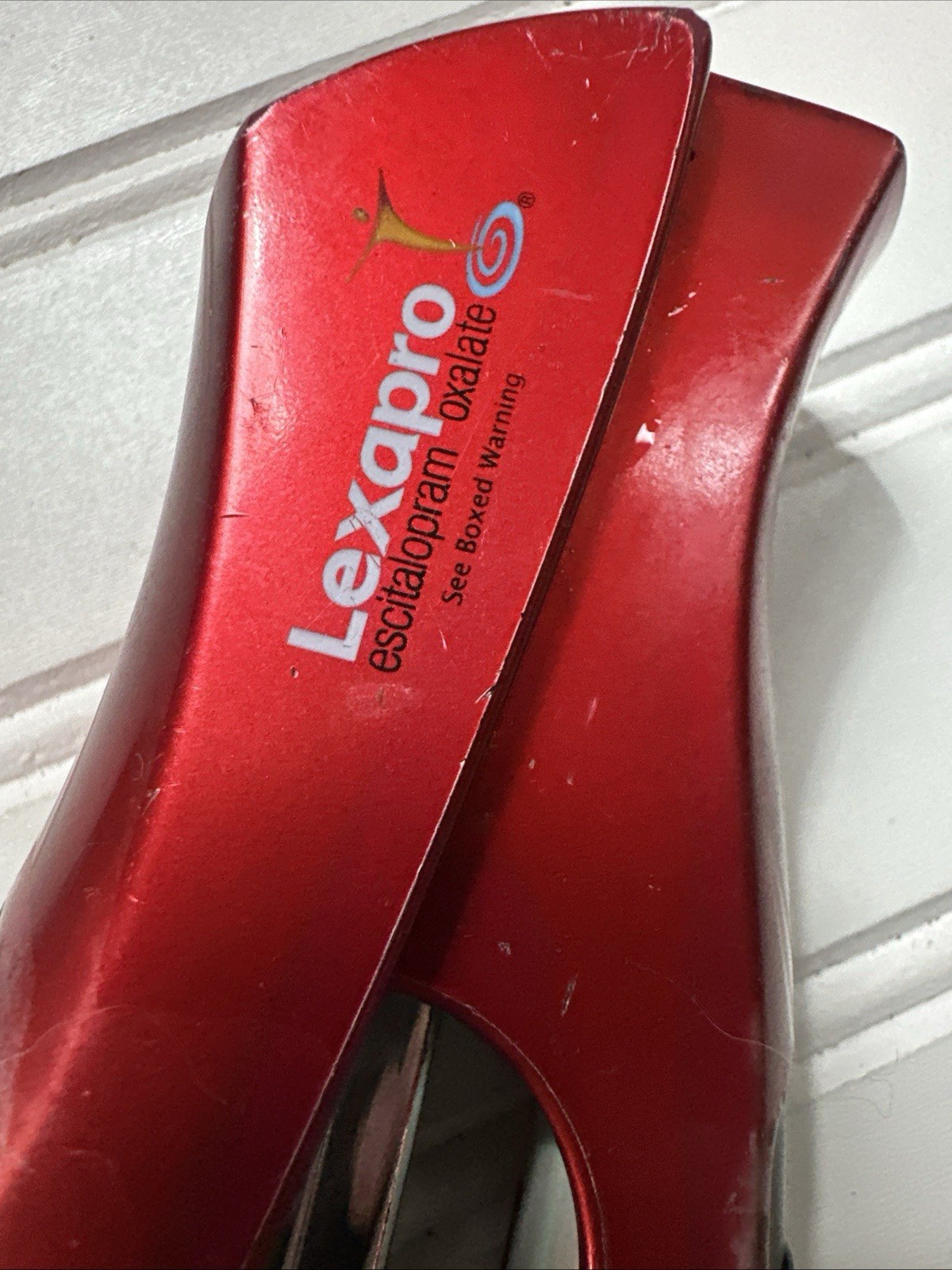Lexapro Stapler RX Drug Rep Promo Item Escitalopram SSRI Red