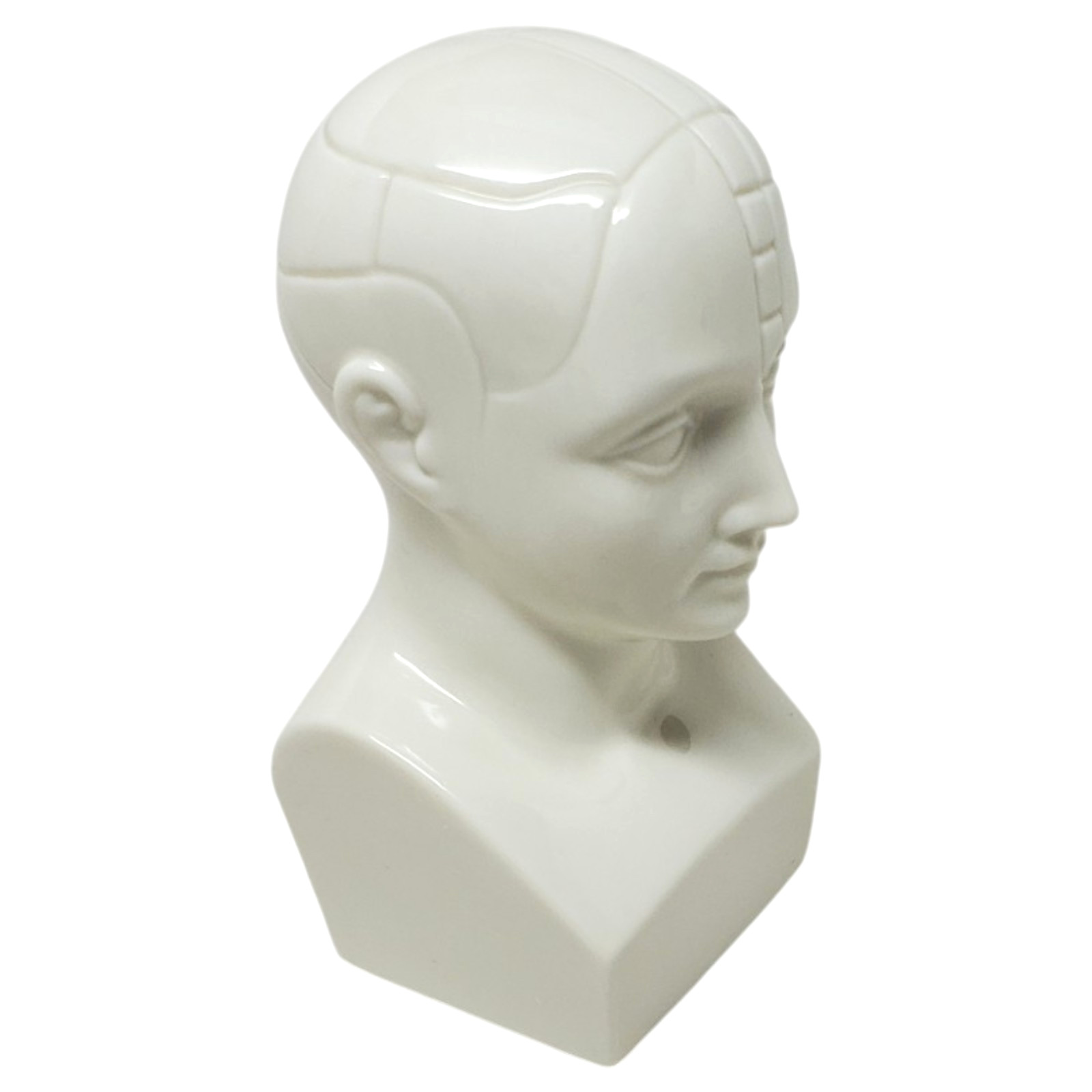 VTG Boehm ETRAFON Phrenology Head Ceramic Bust Drug Advertising Figurine – E