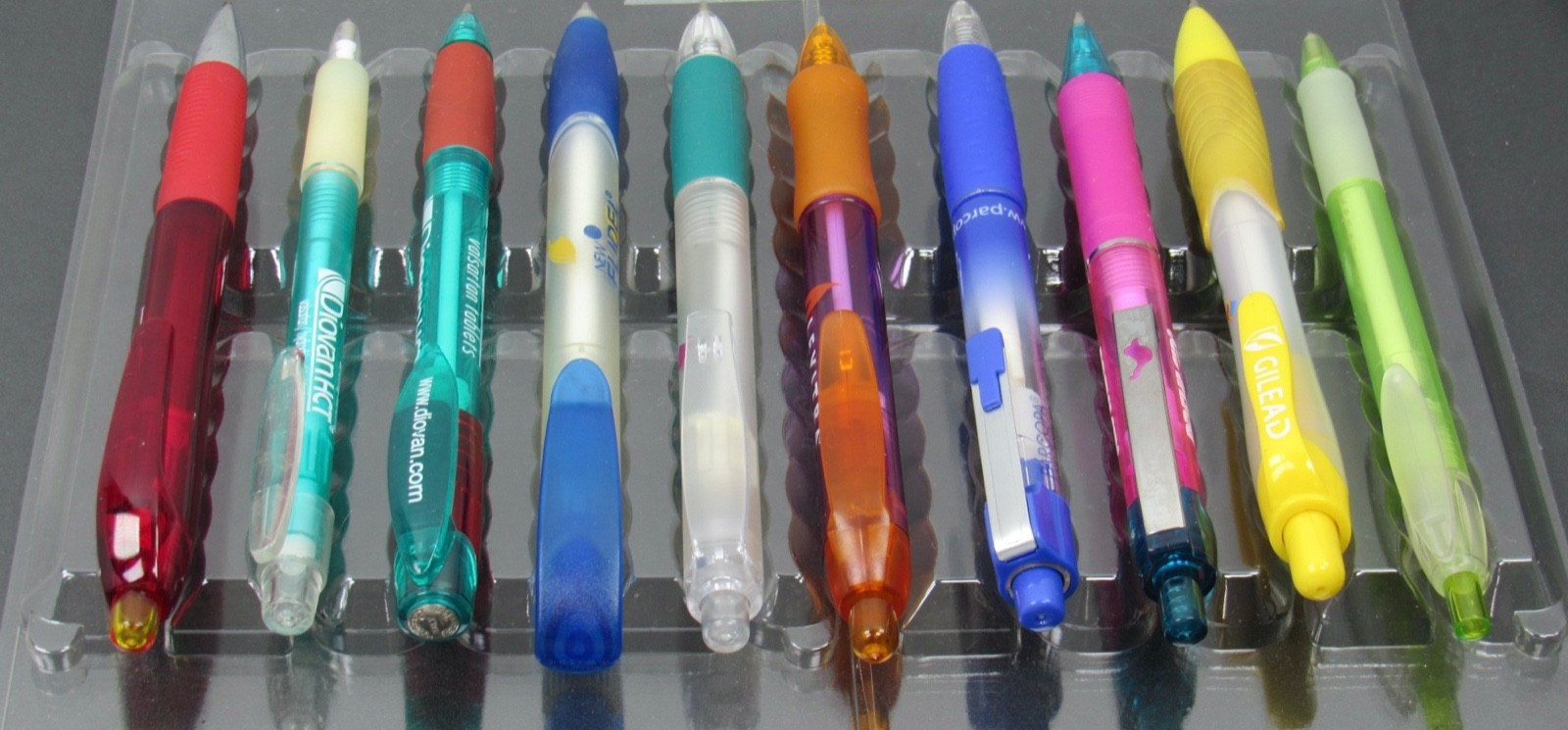 Lot of 10 Translucent PENS Drug Rep Pharmaceutical Promo Medical Advertising