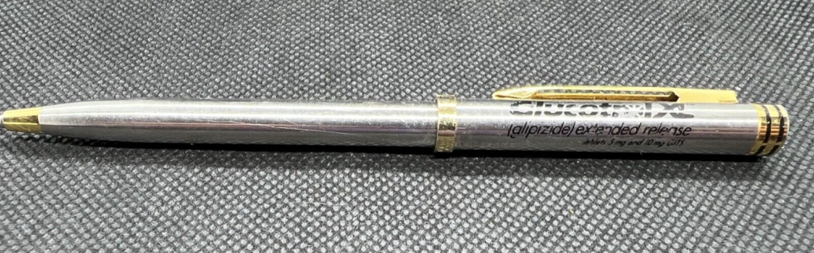 GLUCOTROL XL Medical Drug Rep Pharmaceutical Pen Heavy Metal Advertising