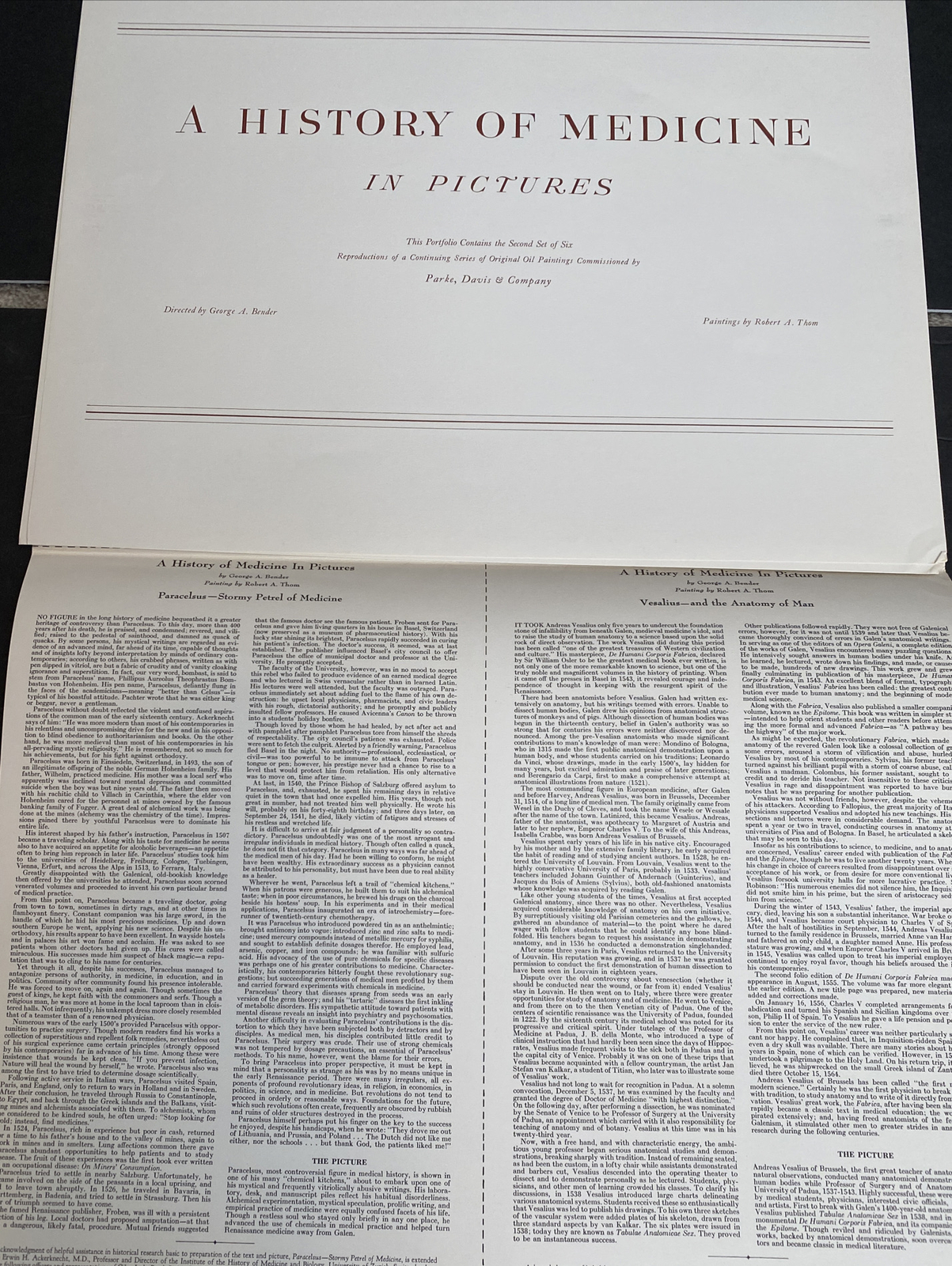 A History Of Medicine In Pictures- Series Two Set Parke Davis Robert Thom