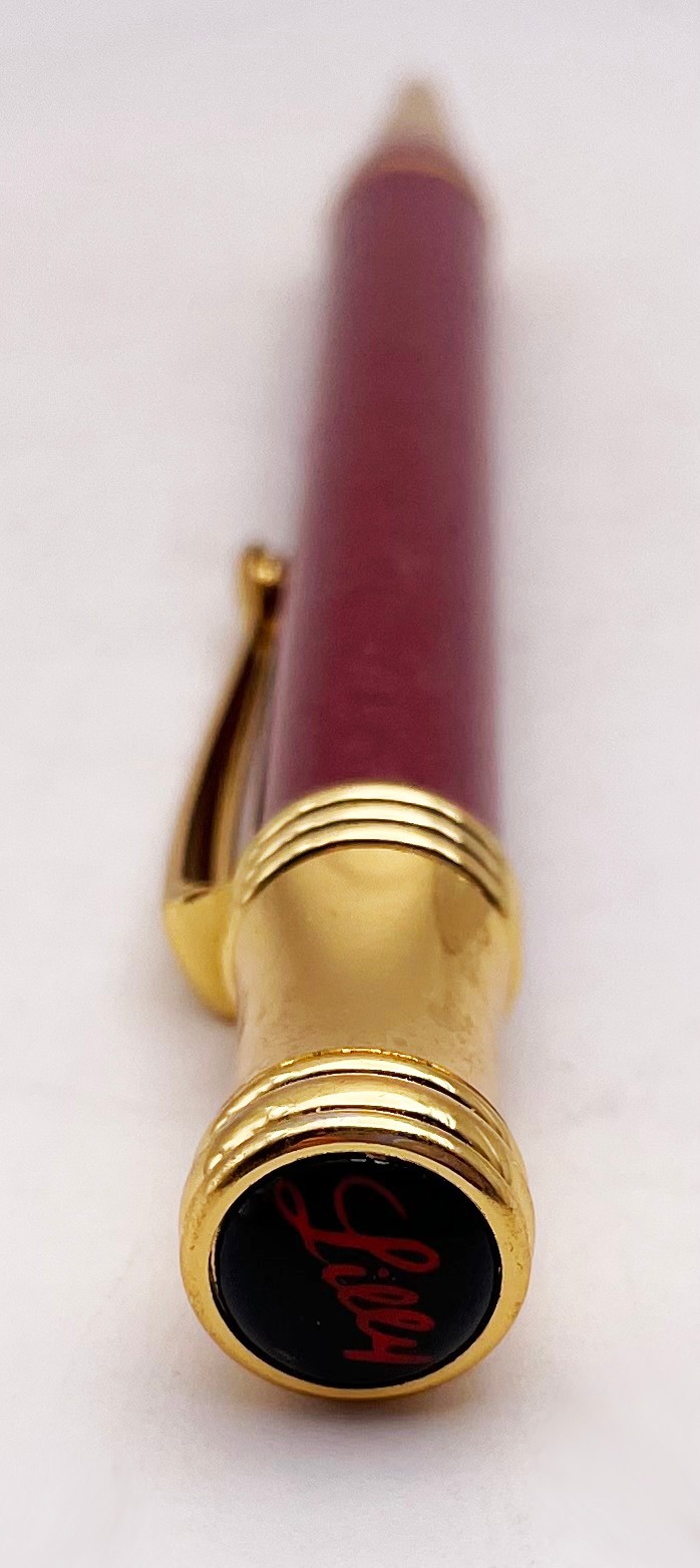 VTG Axid Nizatidine Lilly Medical Drug Rep Pharmaceutical Pen Red Gold Tone