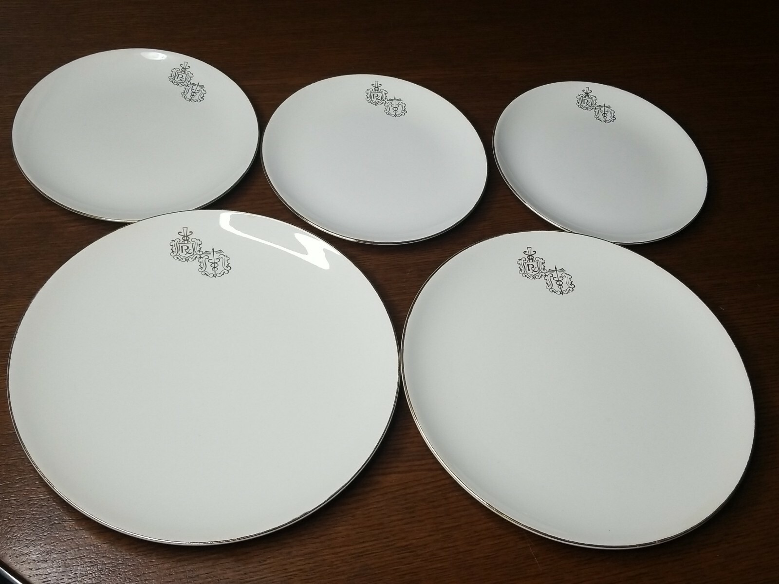 5 Crestware Owens Illinois Pharmacist RX Dr Caduceus Medical Plates
