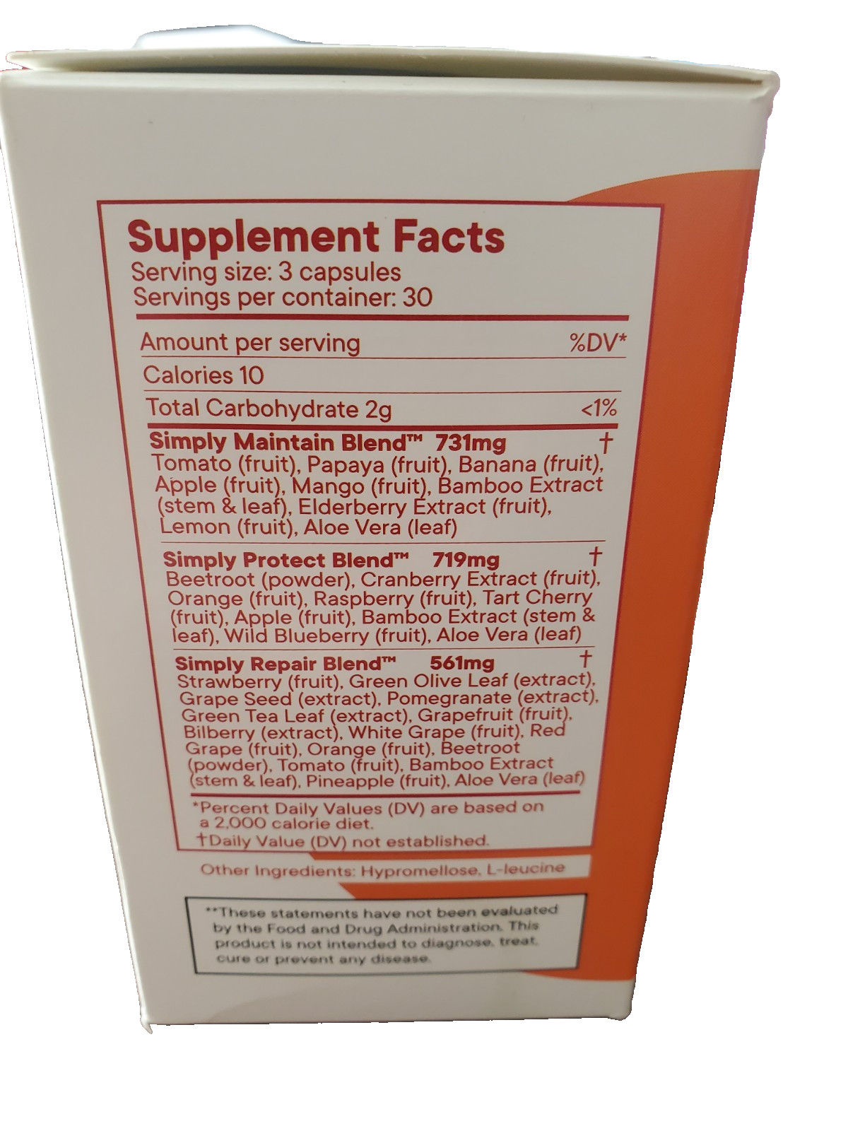 Simply Nature’s Promise Over 40 Different Fruits & Vegetables 90 Ct Each🍅🍌READ