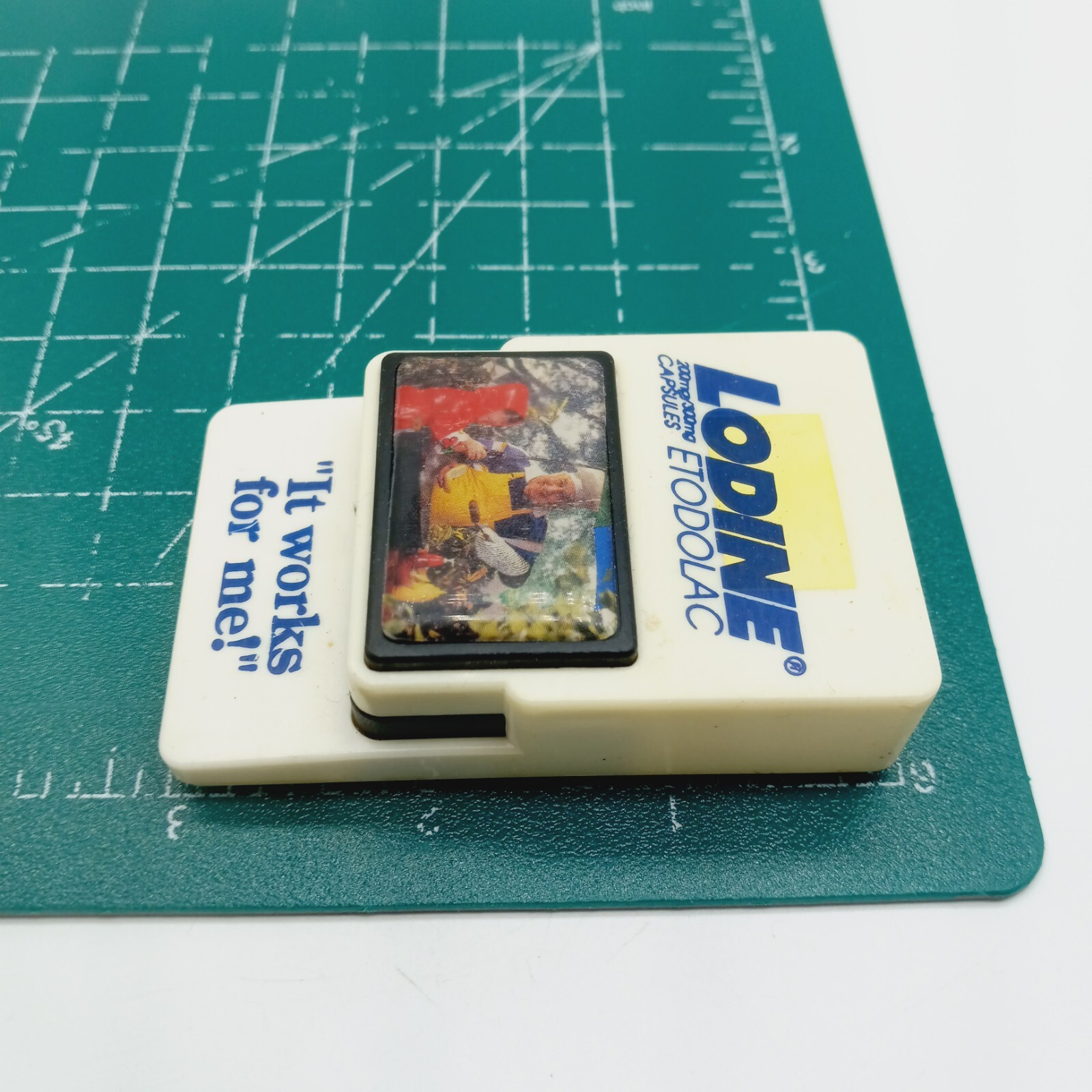 Vtg Lodine Etodolac Pharmaceutical Drug Rep Magnet Clip It Works For Me! 1991