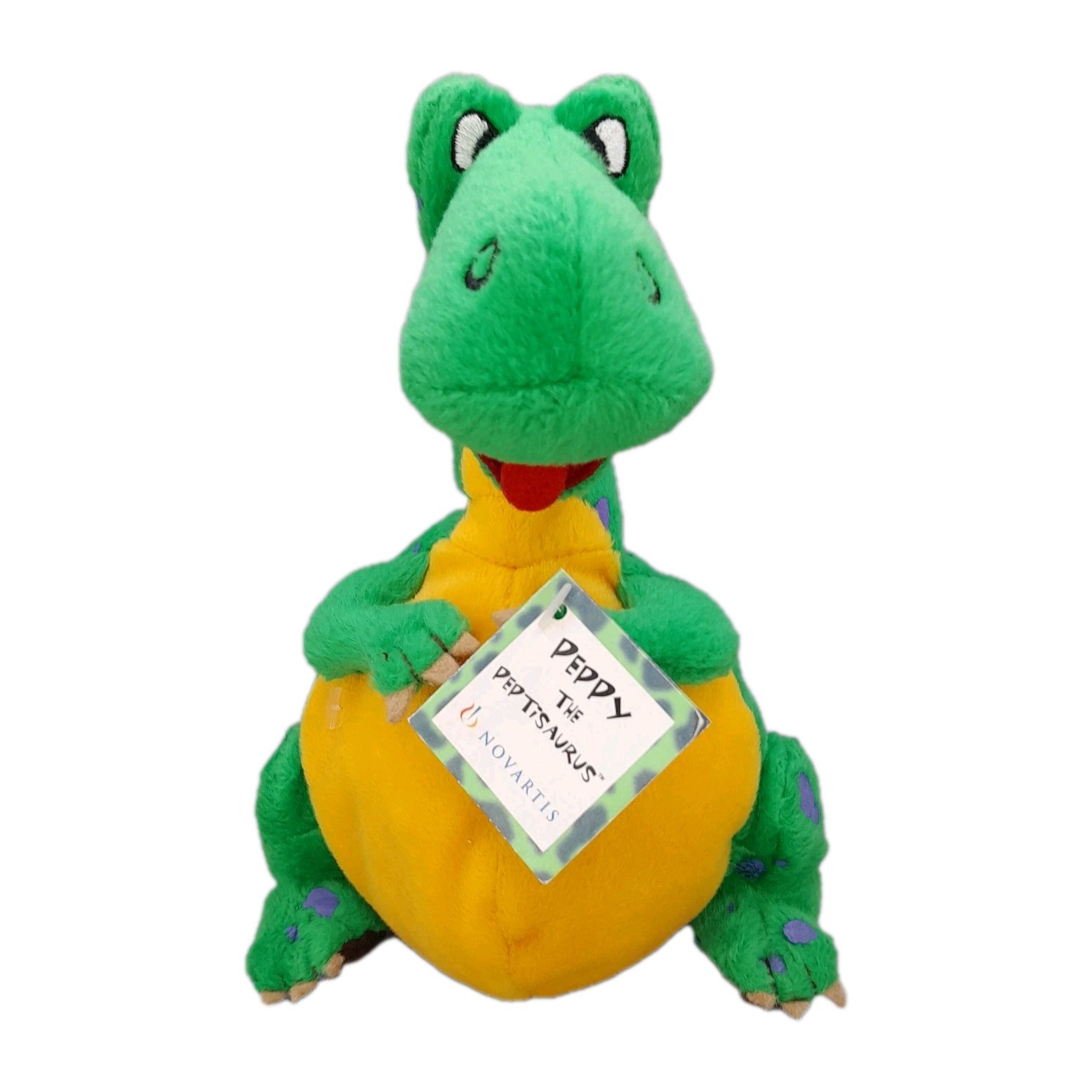 Peppy the Peptisaurus 8” Dinosaur Plush Green Toy New With Tags