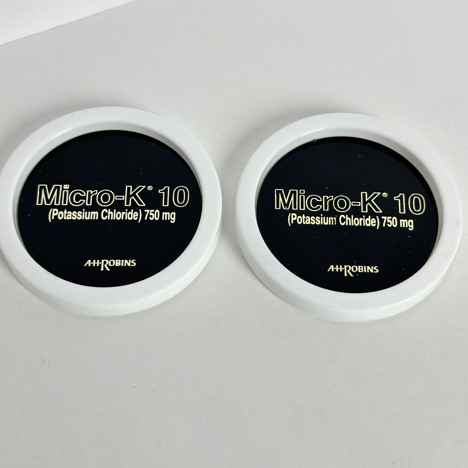 Vintage Micro-K Drink Coasters Drug Rep Promo Pharmaceutical RARE