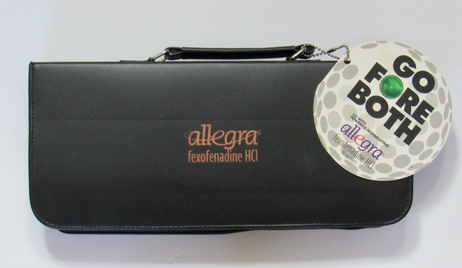 Allegra Golf Putting Travel Set w/ 3 Balls & Case Drug Rep Pharmaceutical Promo