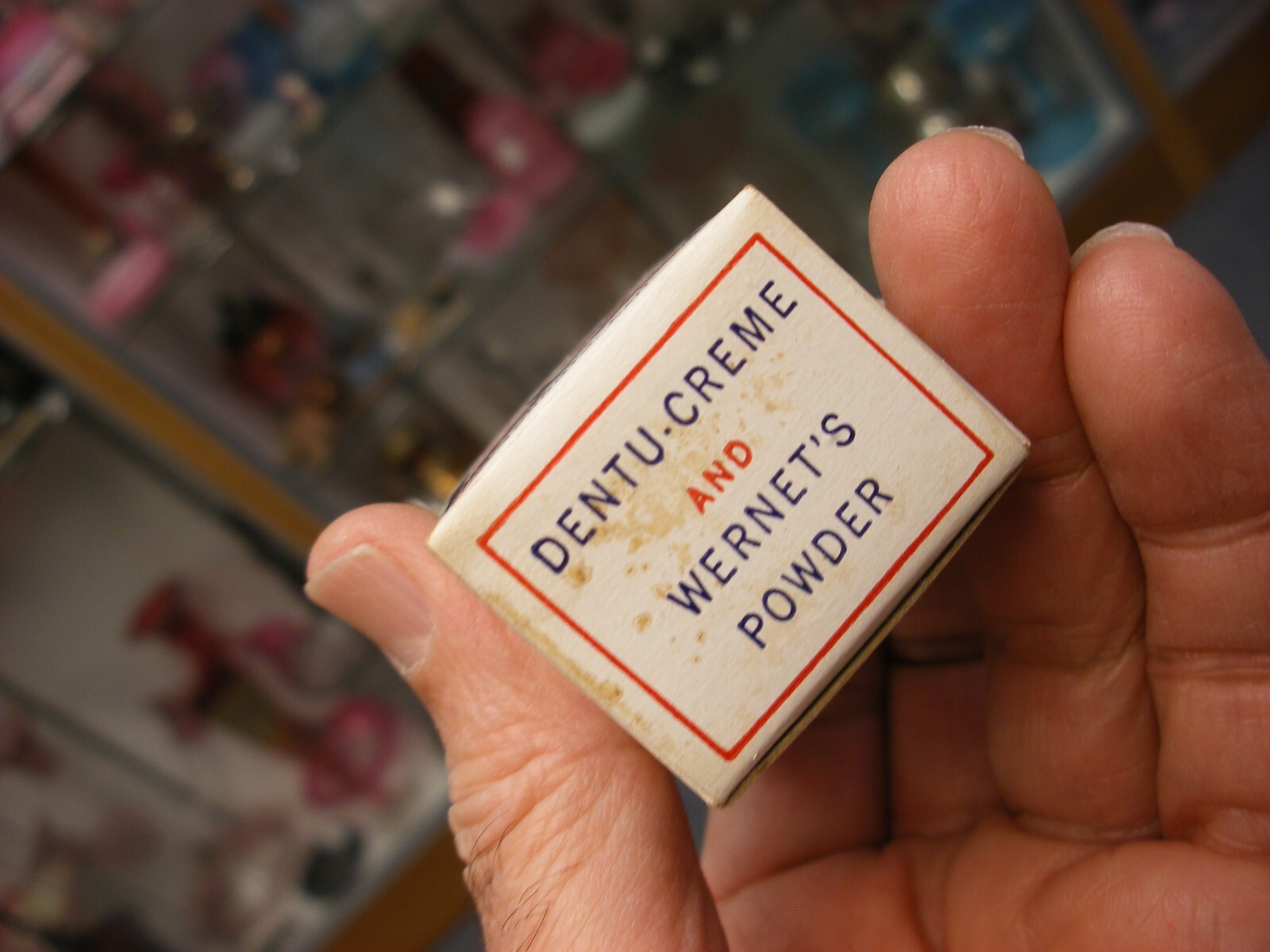 Vtg Medical Dental Pharmacy – Wernet’s Dental Powder & Denture Cream Sample Box
