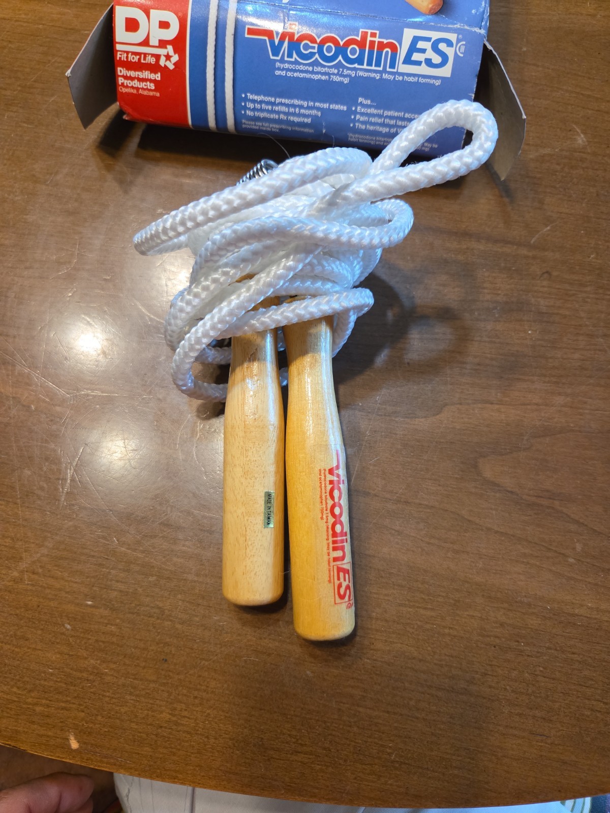 Vicodin ES Jump Rope Advertising Promo Pharma Swag BASF in Box Vintage 90’s