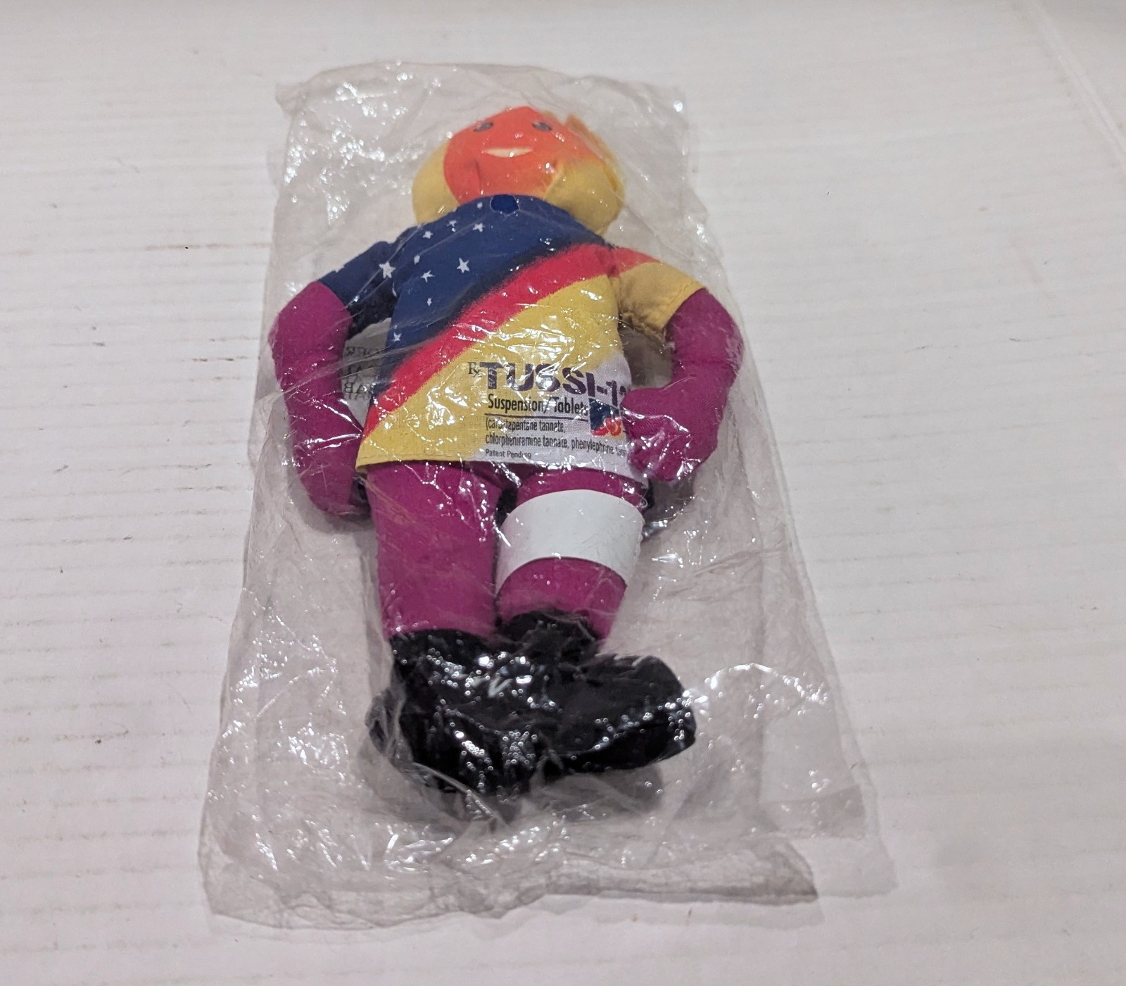 TUSSI-12 Plush Doll Sun Head Drug Rep Pharmaceutical Swag Promo Doll Toy – RARE!