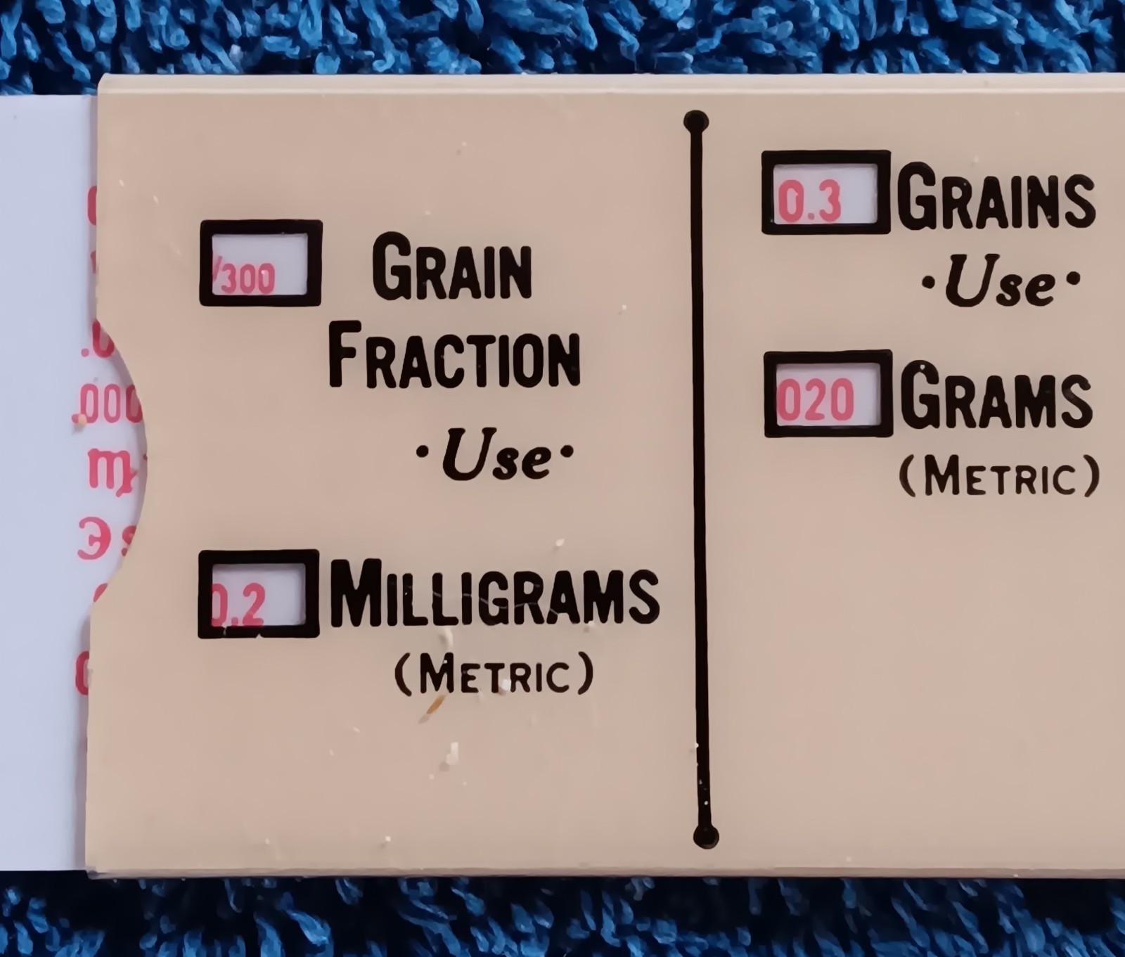 Vtg Ciba NJ Pharmaceutical Medical Slyd-Rul 1946 Conversion Apothecary – Metric