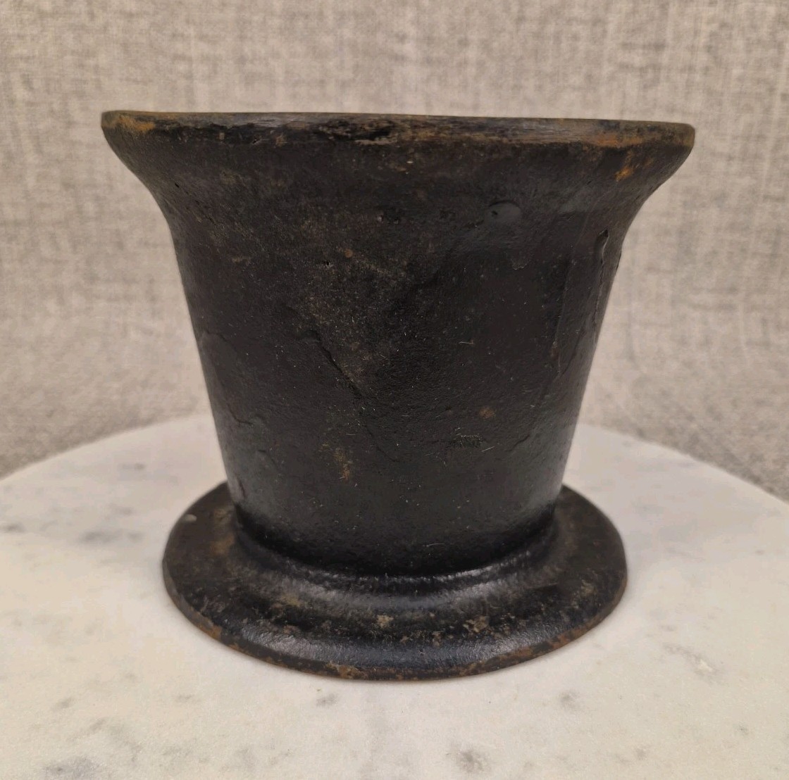 Vintage Cast Iron Mortar Grinding Bowl Apothecary Druggist Chemist Herbs