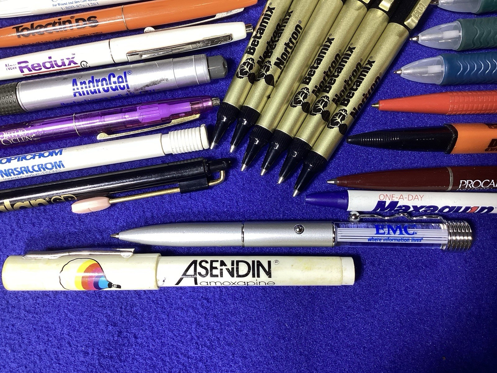 Lot 24 Drug Rep RX Advertising Pens, Lighted