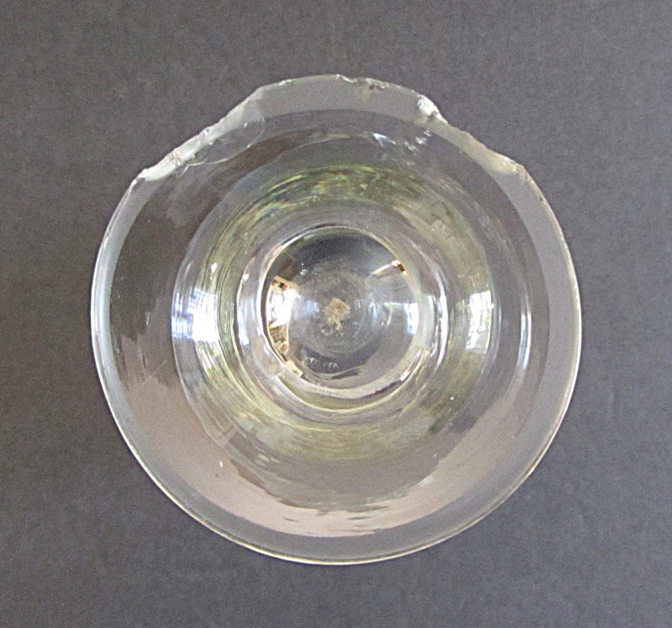 VTG ARMSTRONG ETCHED GLASS FOOTED APOTHOCARY 4oz MEASURING BEAKER w/SPOUT~DAMAGE