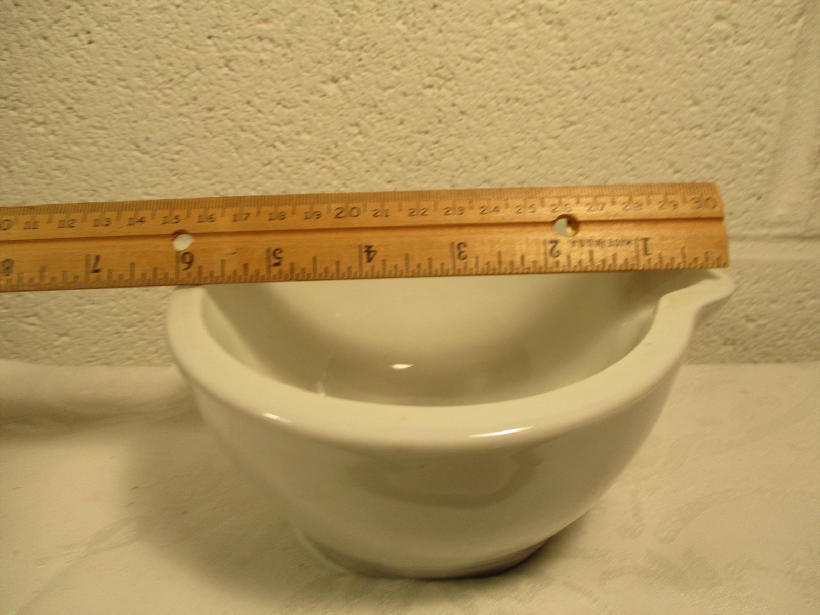PILLIVUYT FRANCE HEAVY WHITE MORTAR & PESTLE APOTHECARY PHARMACUTICAL
