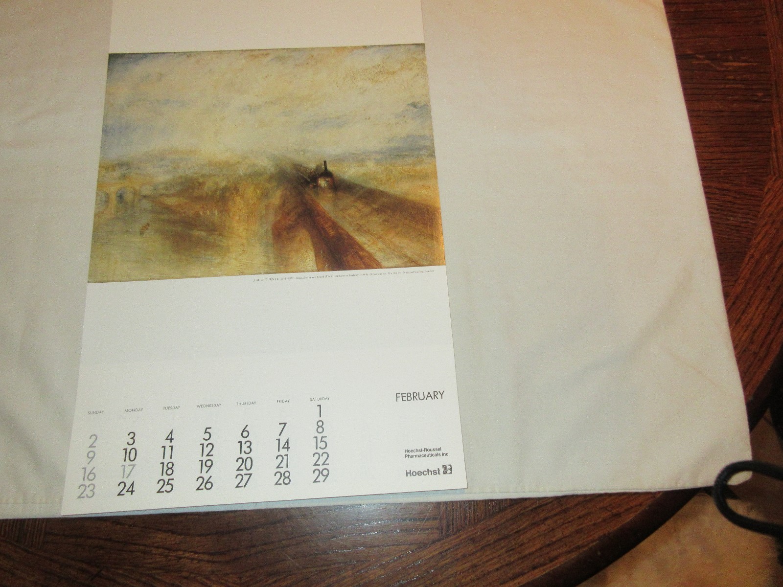 Rx , Pharmacy , Calendar , Hoechst-Roussel Pharmaceuticals Inc.,1992 , Vintage