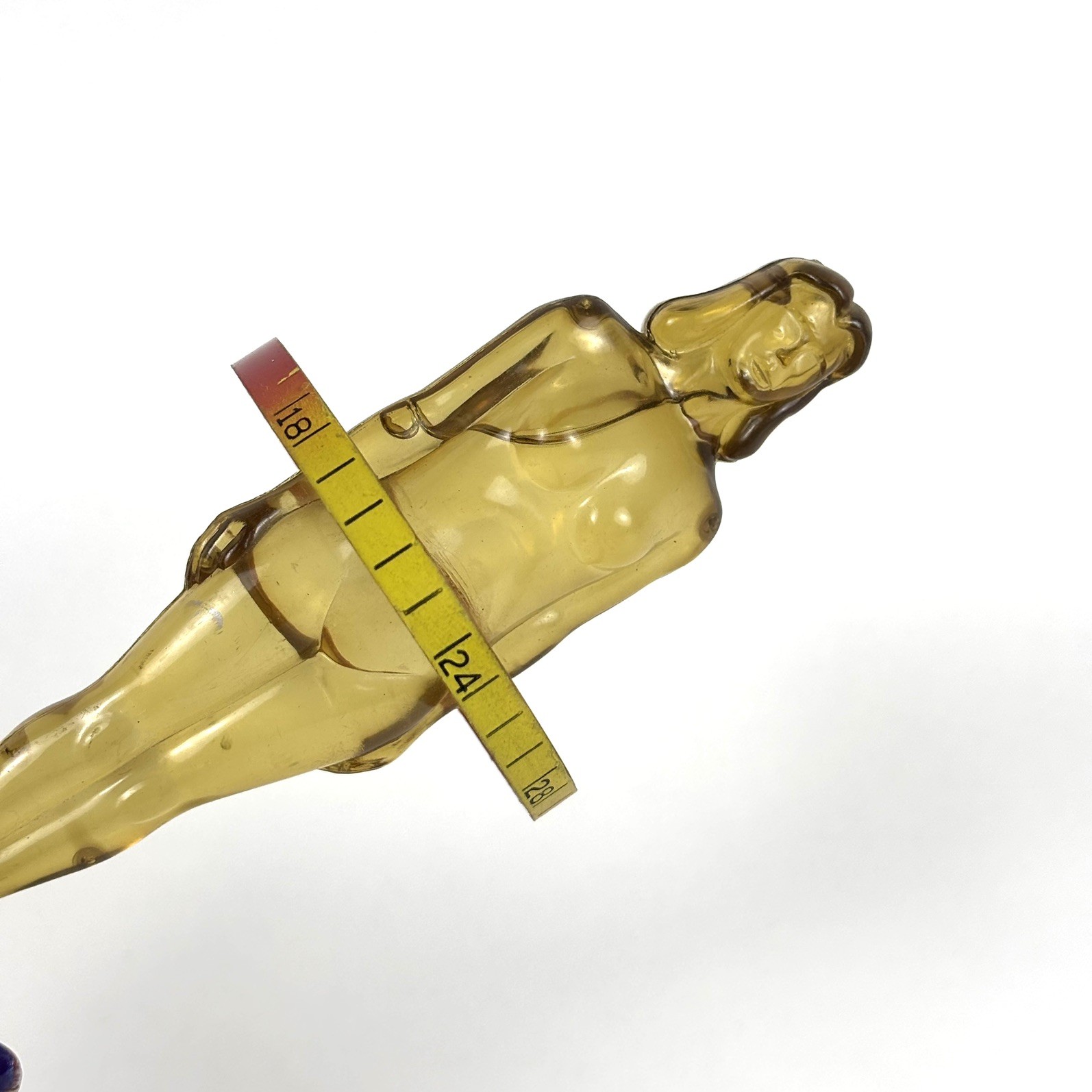 DIURIL VINTAGE Plastic 6.5” MEDICAL AD. 1958 OIL Filled ANATOMY FIGURINE FEMALE