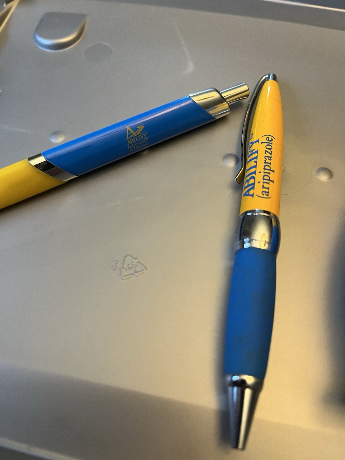 Pharmaceutical Promotional Metal Pens 2 and Stapler 1 Used Good Condition
