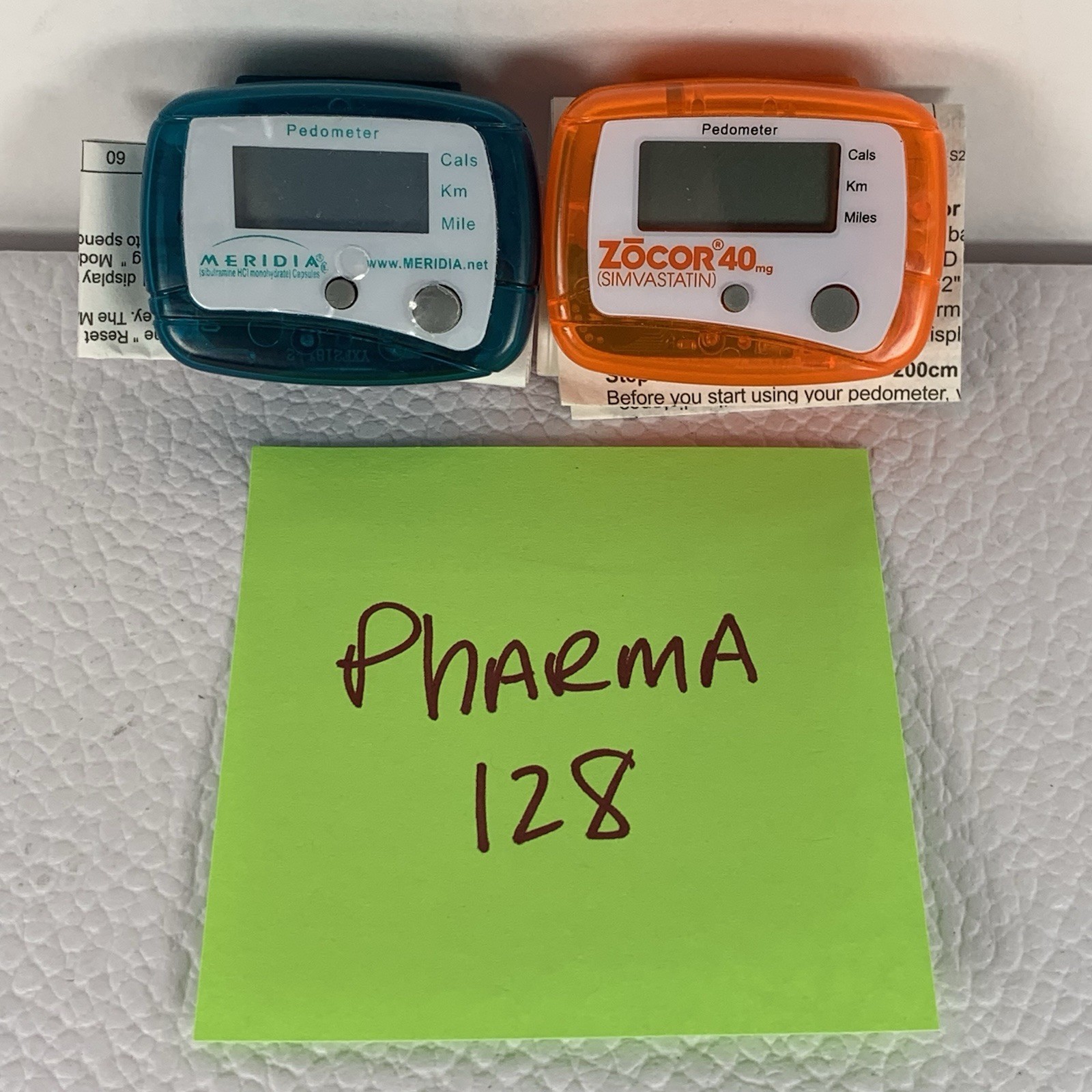 Vintage Zocor Meridia Portable Counter Mini Digital Pedometer Drug Rep Pharma 2