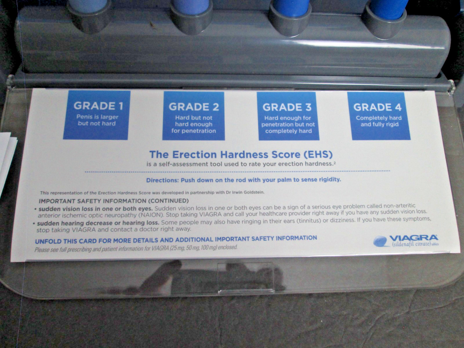 RARE VIAGRA Drug Rep Medical Display Big Pharma Penile ED erection assessment