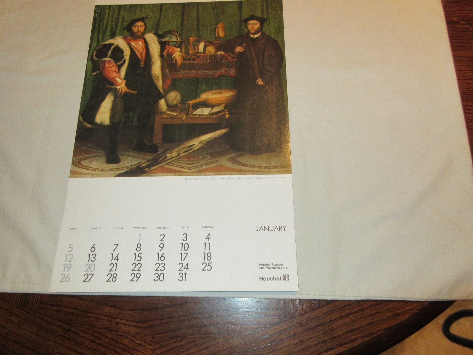 Rx , Pharmacy , Calendar , Hoechst-Roussel Pharmaceuticals Inc.,1992 , Vintage