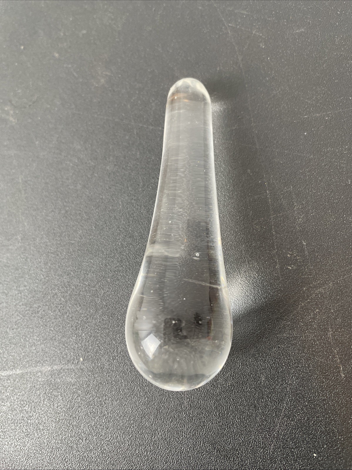 1 Clear Glass PHARMACY PESTLE Small Vintage Antique