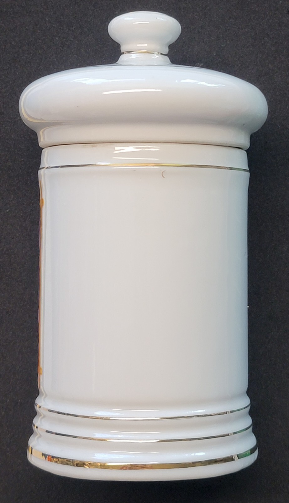 Vtg Porcelain Medicine Pharmacy APOTHECARY Jar with Lid Ascriptin