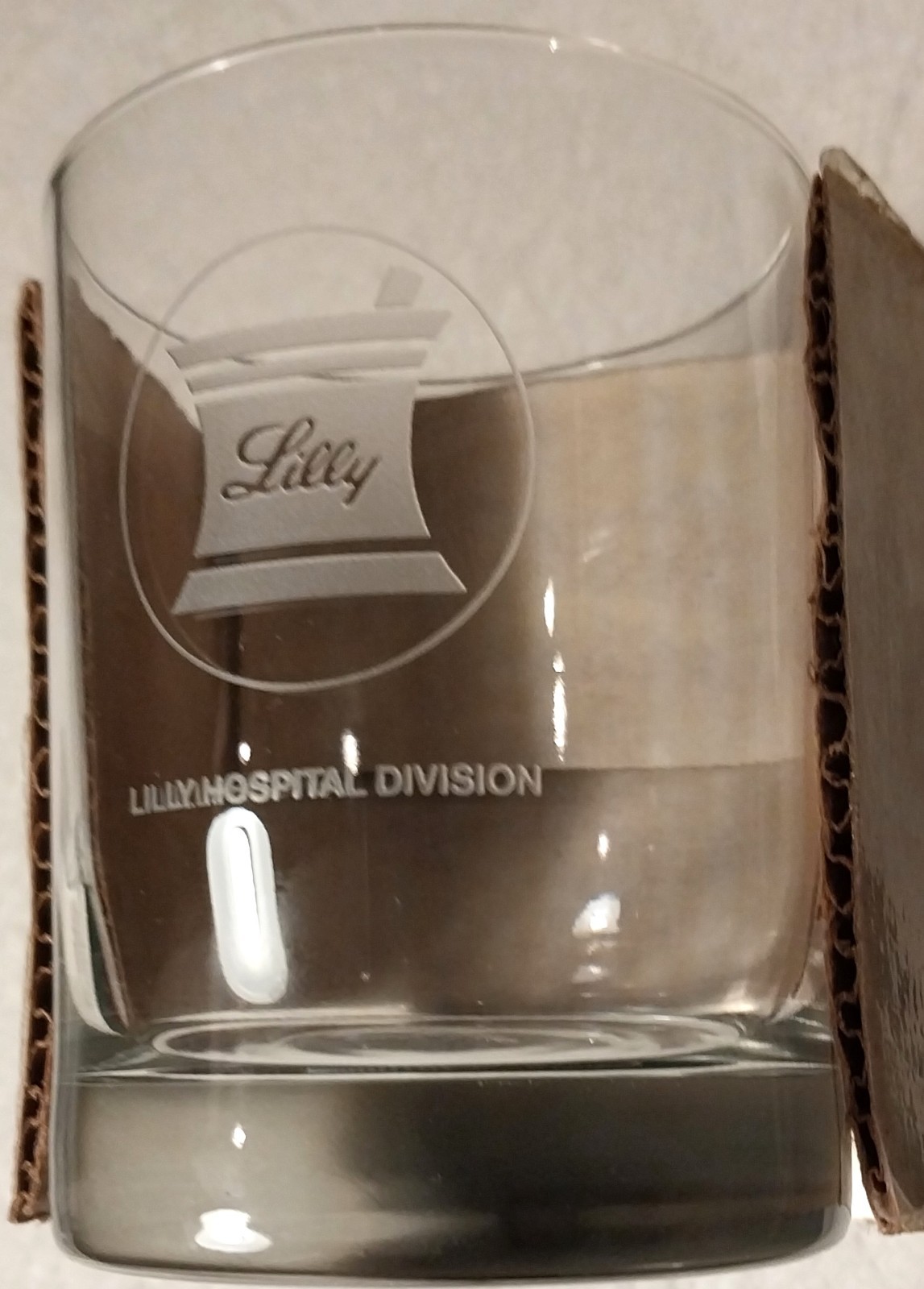 Lilly Logo Pharmaceutical Glassware Set of 6 Commemorating Hospital Division