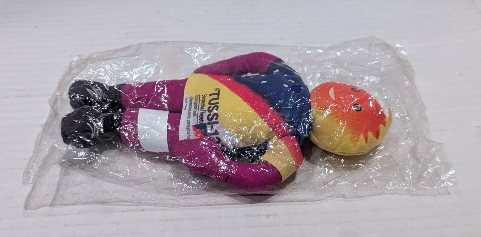 TUSSI-12 Plush Doll Sun Head Drug Rep Pharmaceutical Swag Promo Doll Toy – RARE!