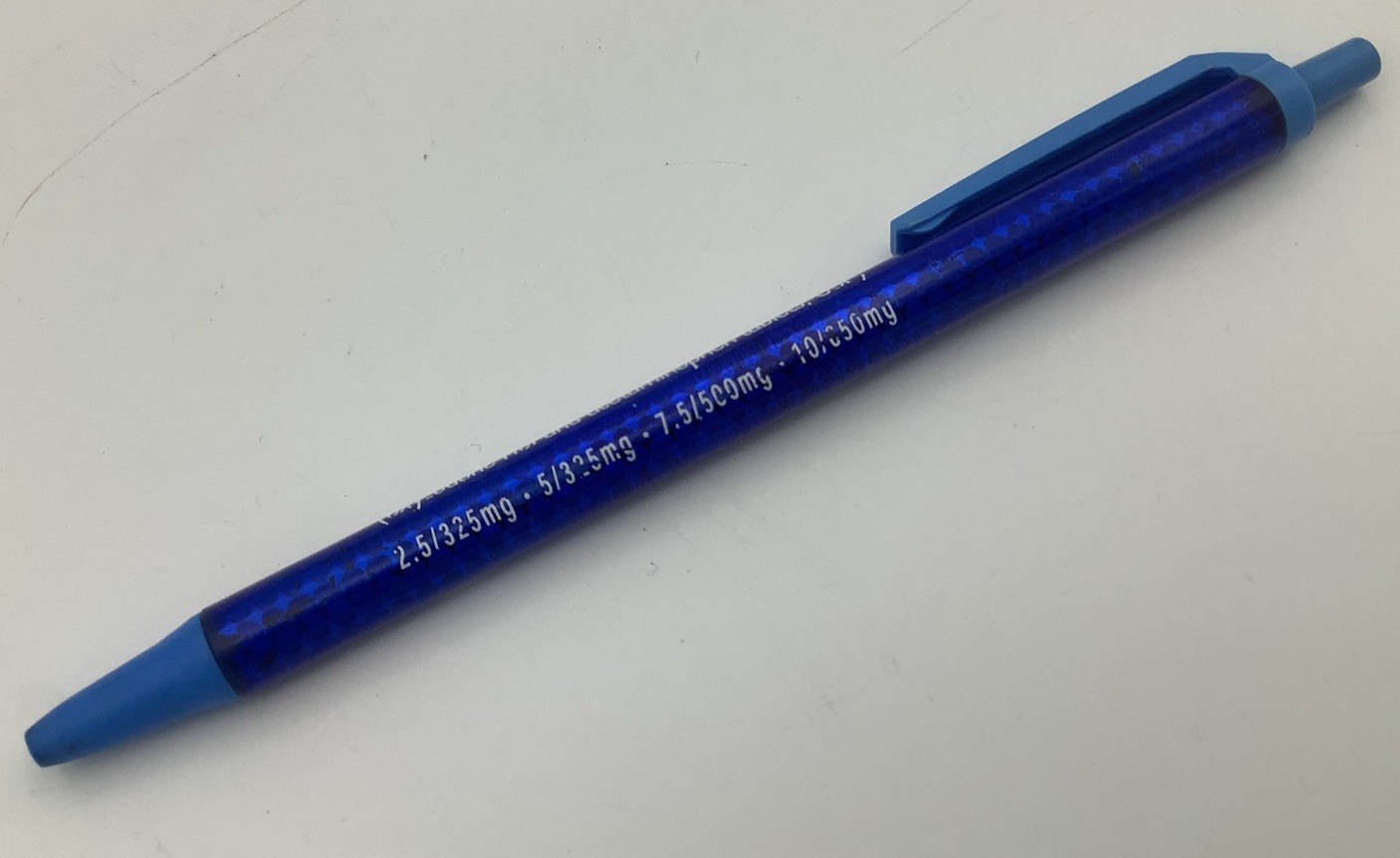 Drug Rep Percocet Oxycodone Pen Vintage Bic Tested Works Writes
