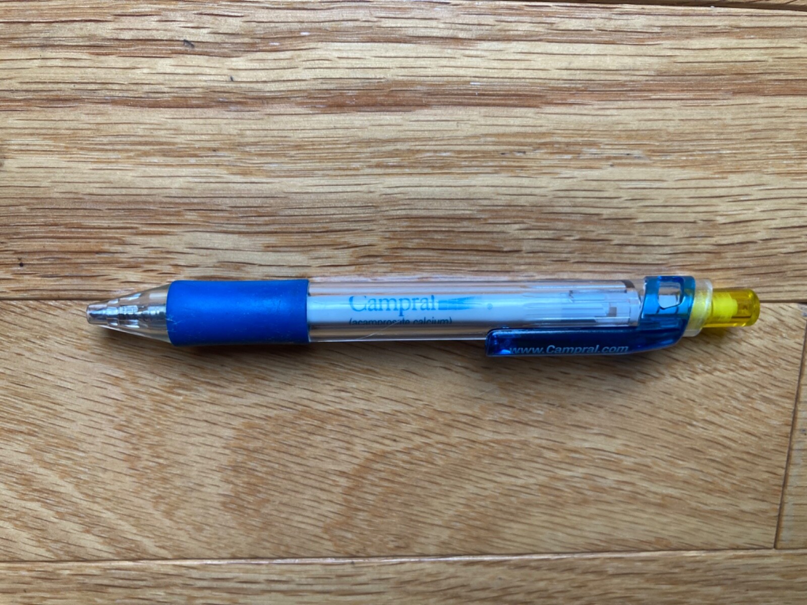 Vintage CAMPRAL 5″ Pharmaceutical Rep Clicker Pen, Clear