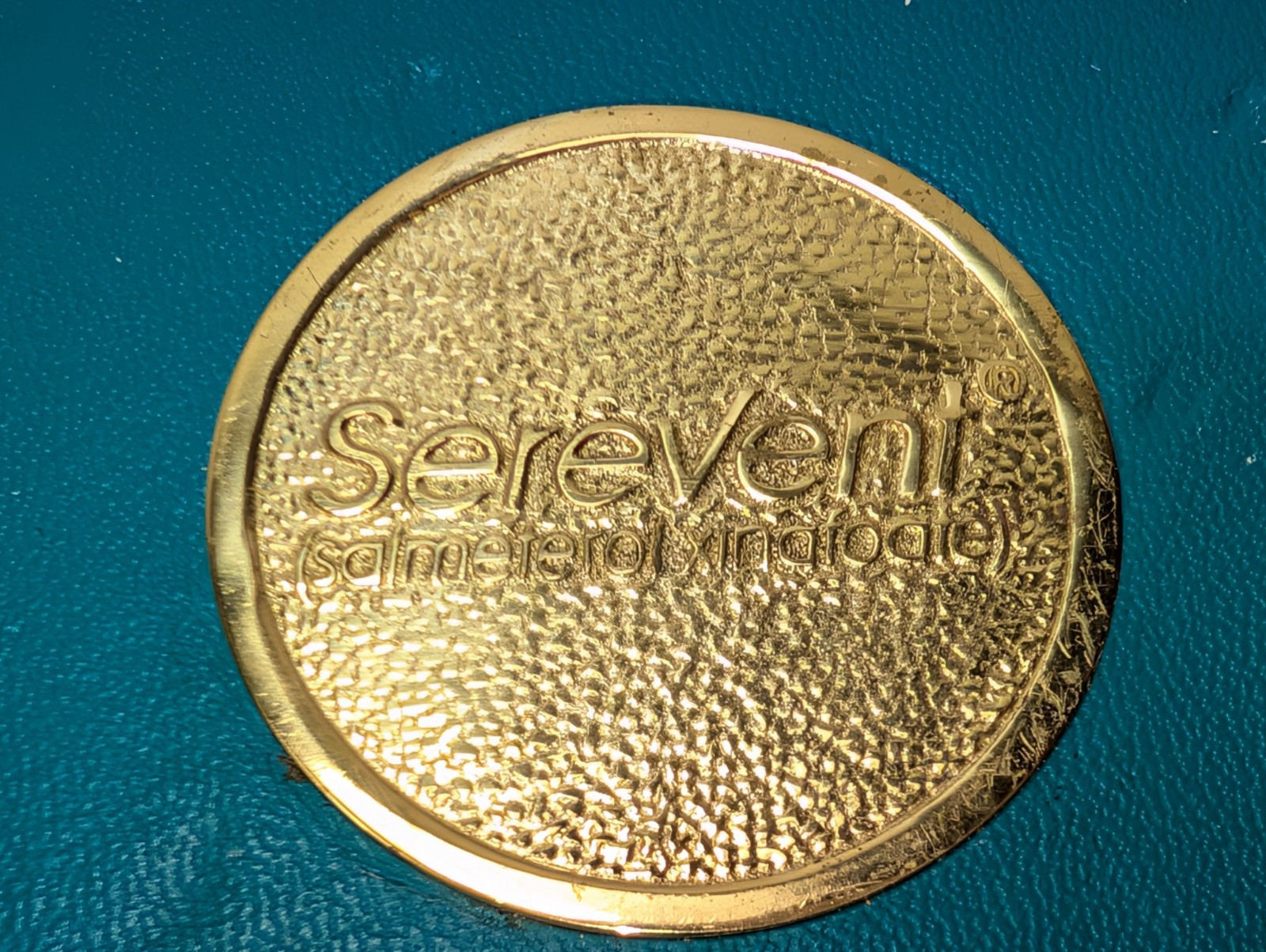 Vintage Serevent Pharmaceutical Drug Rep Promo Wine Bottle Coaster