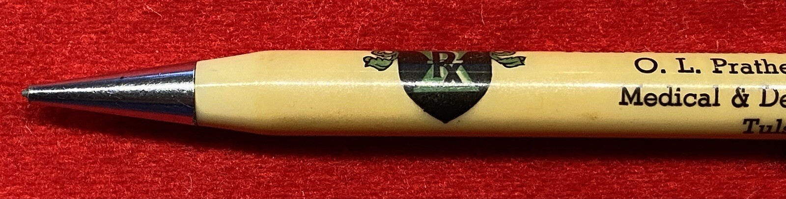 1940c *MEDICAL ARTS PRESCRIPTION SHOP* (DRUG STORE) TULSA, OK MECHANICAL PENCIL!
