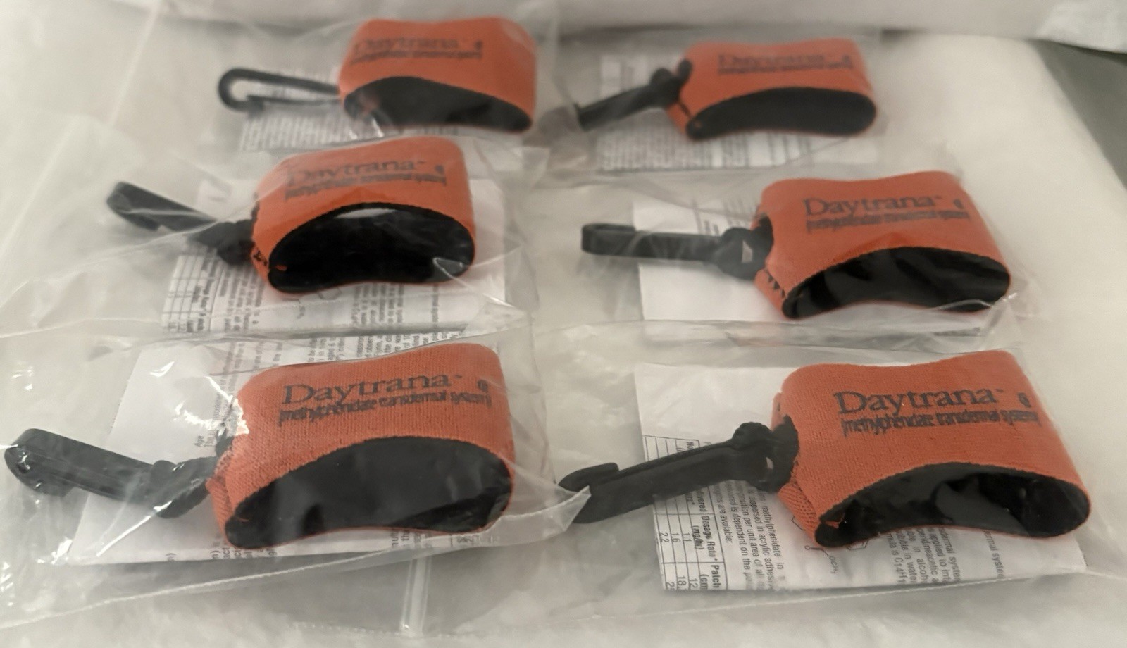 LOT OF 6 DAYTRANA mini hand sanitizer holders w/clip PHARMA DRUG REP LOGO NEW