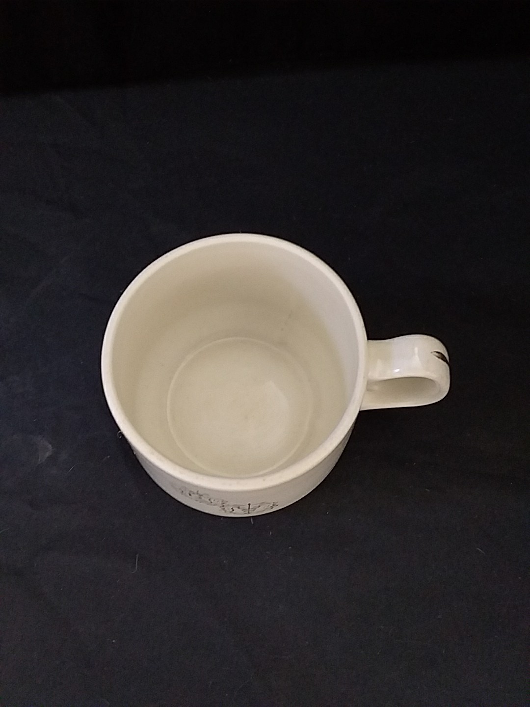 Vintage Hall Pottery Tea Cup, Rx Pharmacy & Medicine Symbols