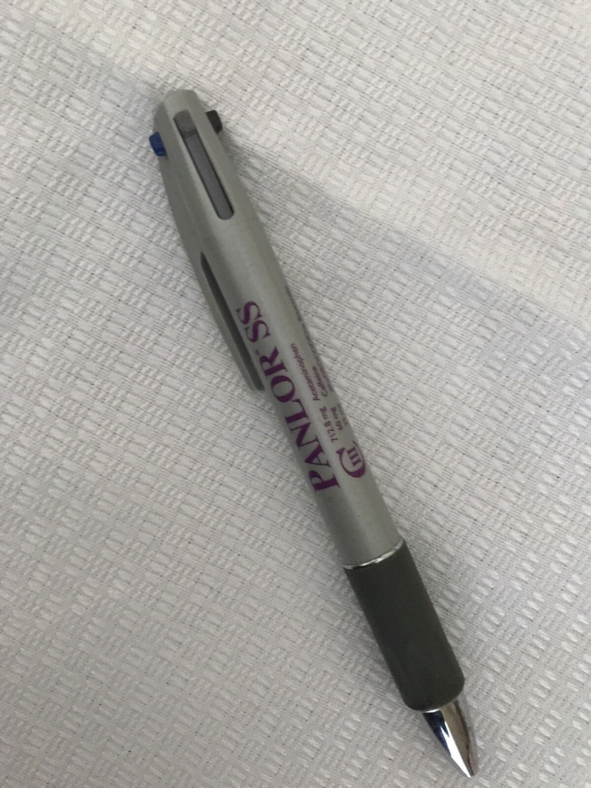 Rare Panlor SS Drug Rep Pharmaceutical Promo Advertising gray Pen blue red black