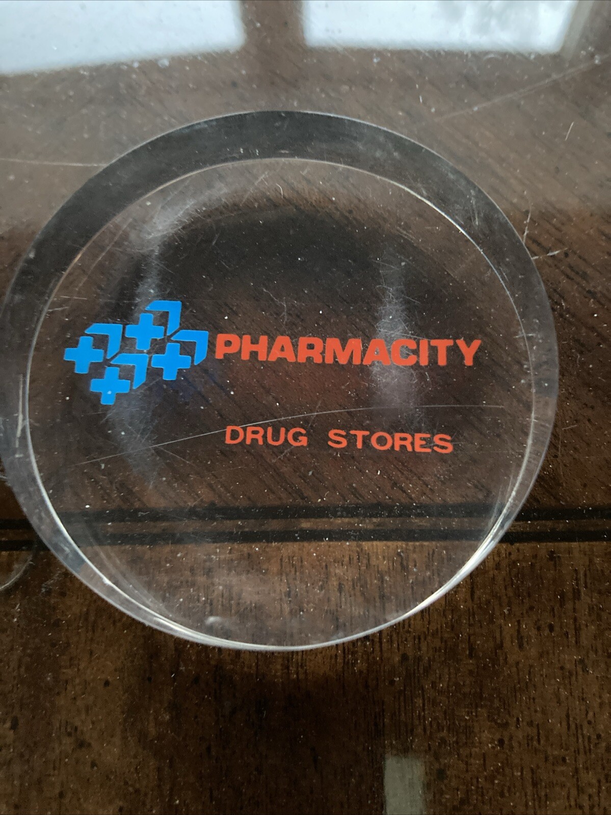 Vintage 1980’s Pharmacity Drug Store Chain Paperweight New England