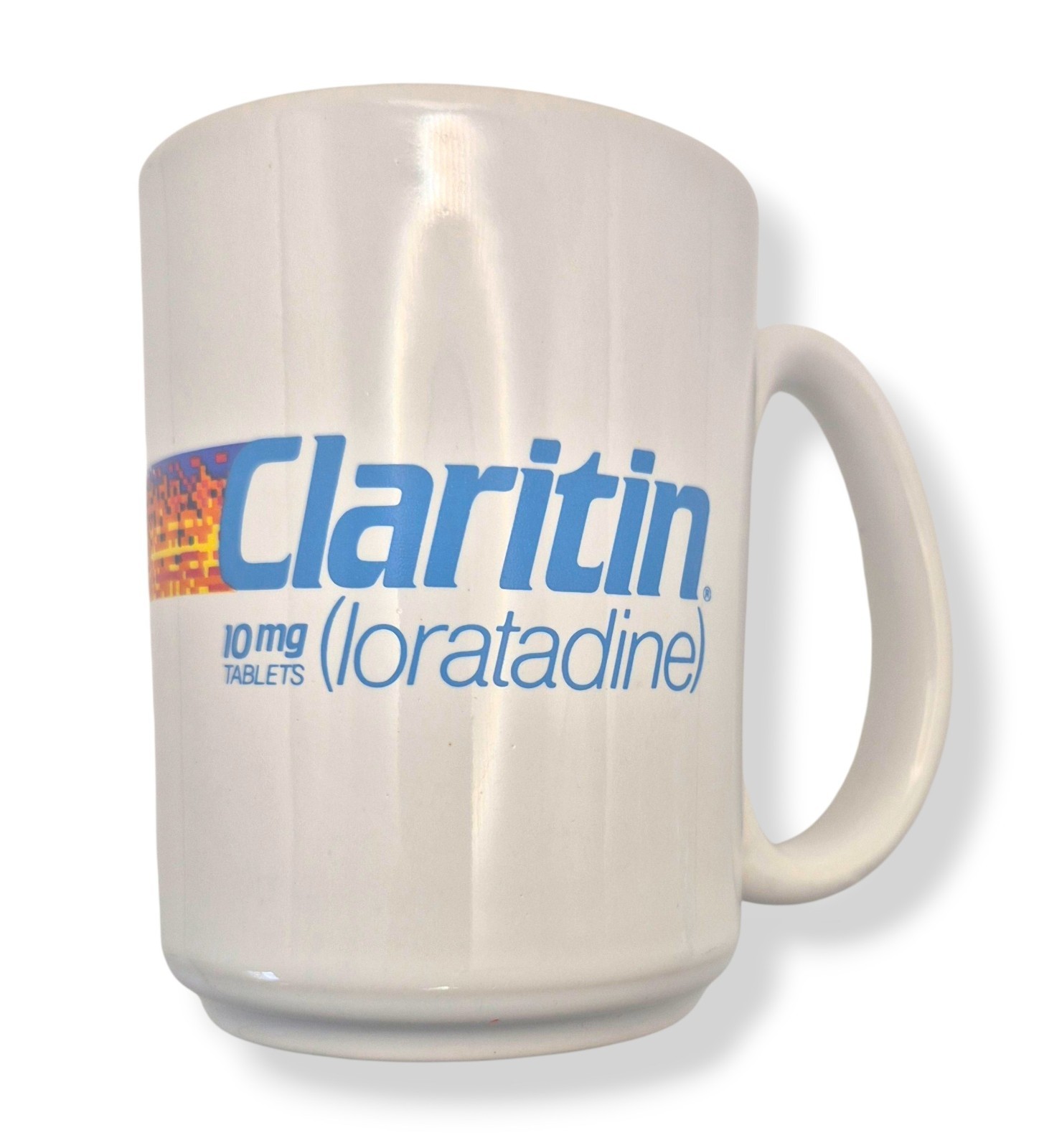 Vintage Claritin Loratadine Drug Rep Mug Pharmaceutical Promo England