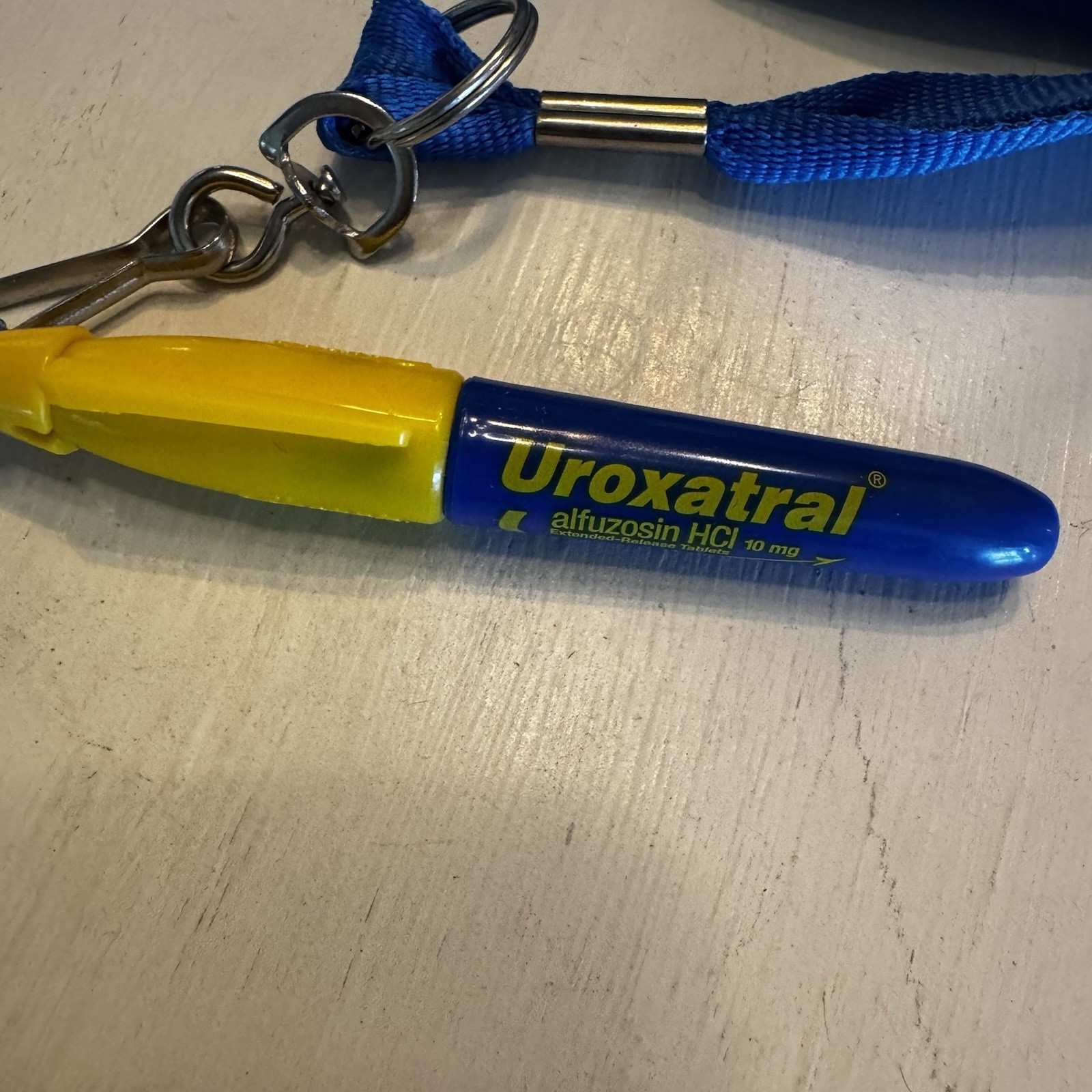 UROXATRAL ALFUZOSIN PHARMACEUTICAL DRUP REP PROMO Marker On Lanyard Sharpie