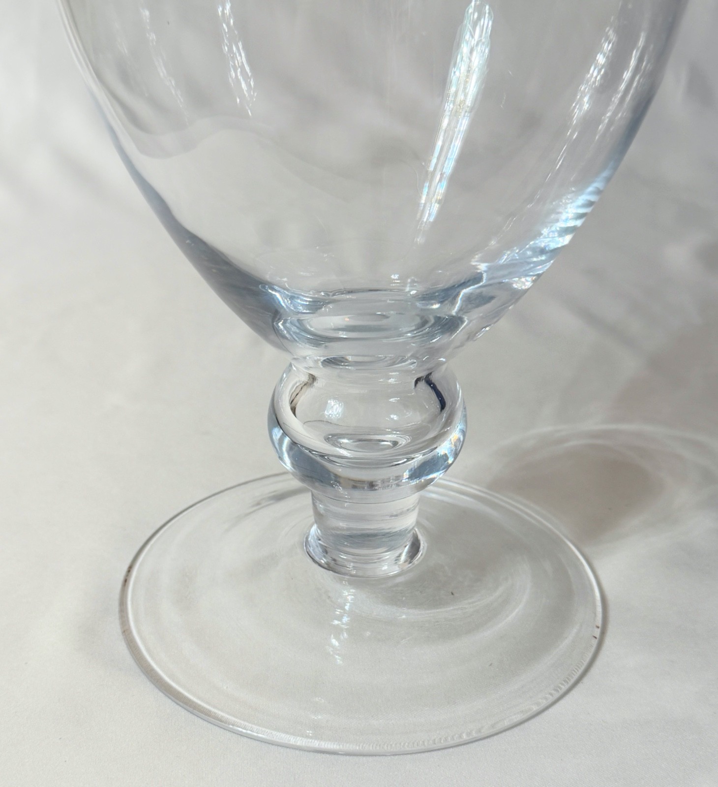 Large Clear Glass Apothecary Counter Display Jar with Large Fenial Lid 19.5″