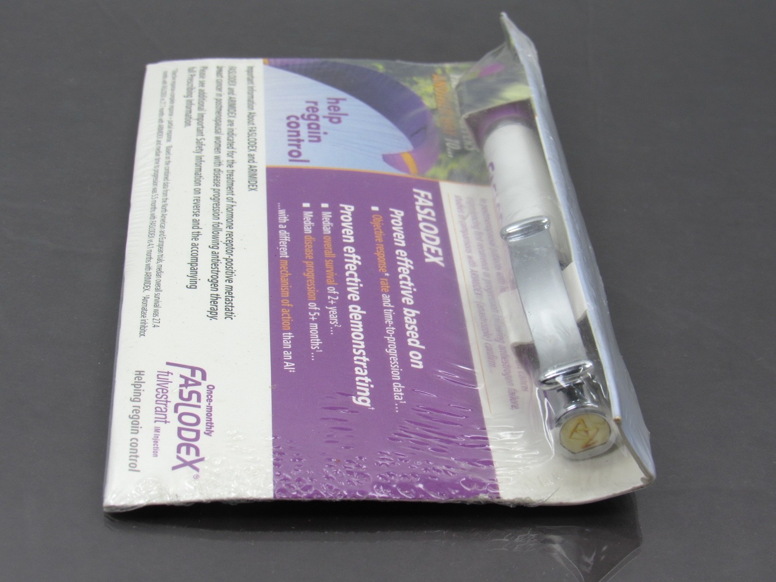 Exquisite Faslodex Heavy Metal PEN Drug Rep Pharmaceutical Promo SEALED on Card