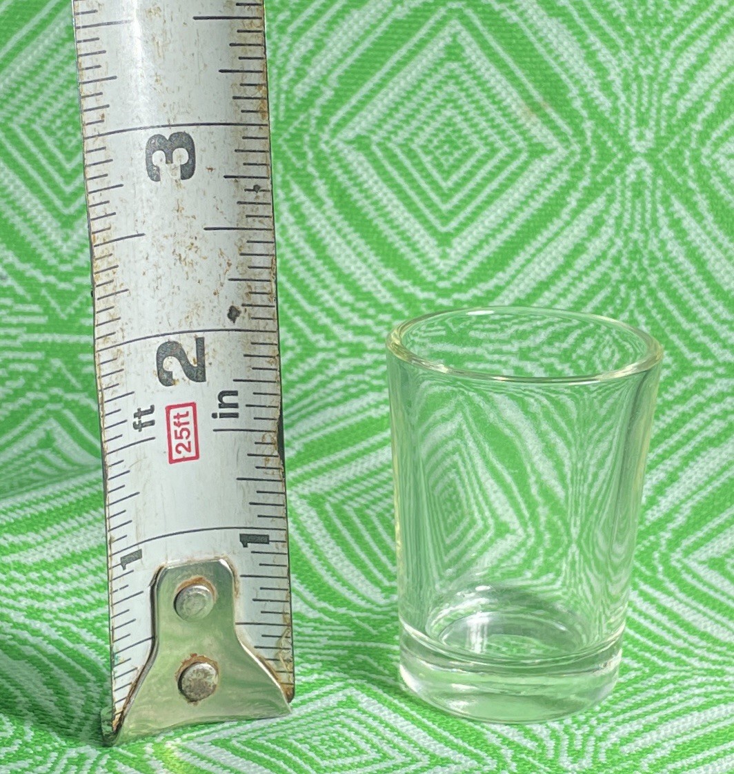 Vintage Glass Medicine Cups Lot of 4 🧪 Apothecary Pharmacy 1oz Mid Century