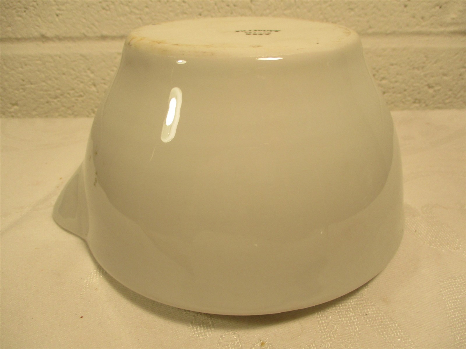 PILLIVUYT FRANCE HEAVY WHITE MORTAR & PESTLE APOTHECARY PHARMACUTICAL